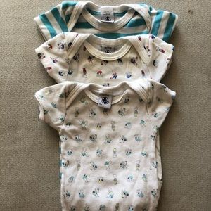 Petit Bateau bulk 3 bodysuits